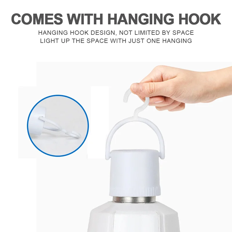 Rechargeable Bulb E27 12W 18W 28W Emergency LED Bulbs SKD Raw Material Parts for Night Market