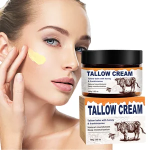YURHERSU Whitening Face and Body Moisturizer Beef Tallow Balm Cream with Makeup Peptides Skin Care Products