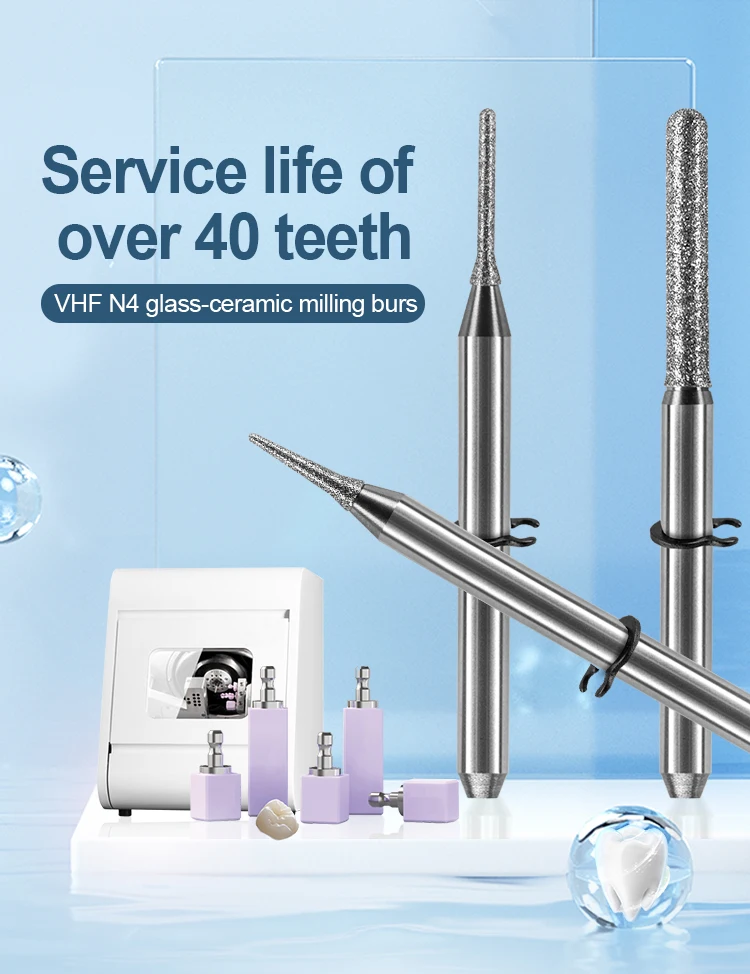 Rongmanji Laboratory Dental Cad Cam Vhf Cutting Tools Glass-ceramic L ...