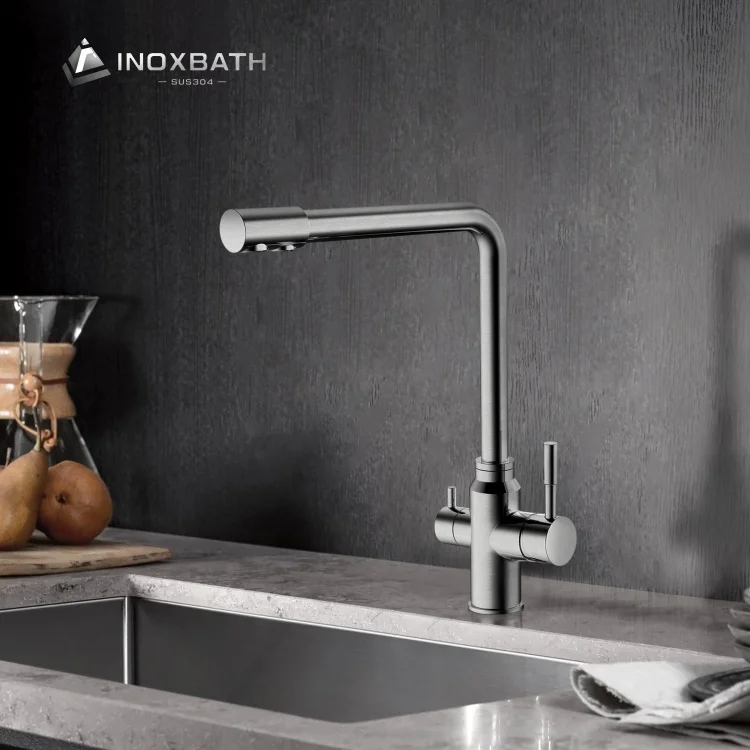 3 Way Kitchen Mixer Tap SUS 304 Material with Drinking Water