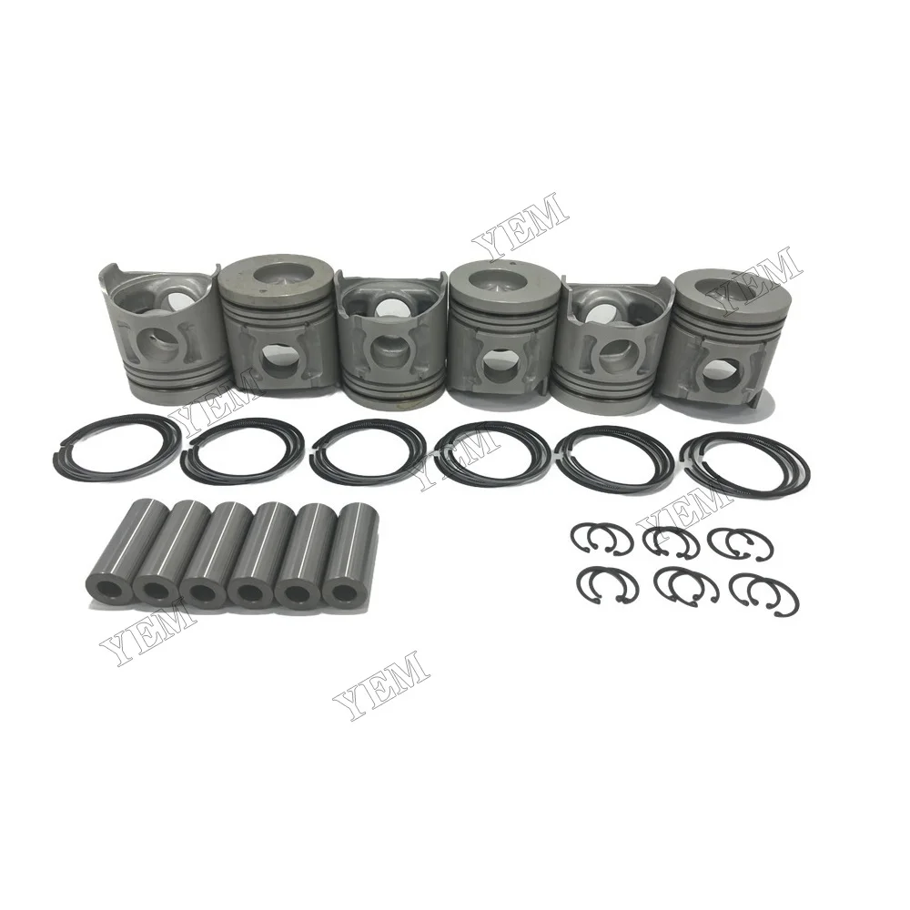 6D34 Engine Piston With Cylinder Piston Rings Fits for Mitsubishi Fast Delivery Engine Parts 3