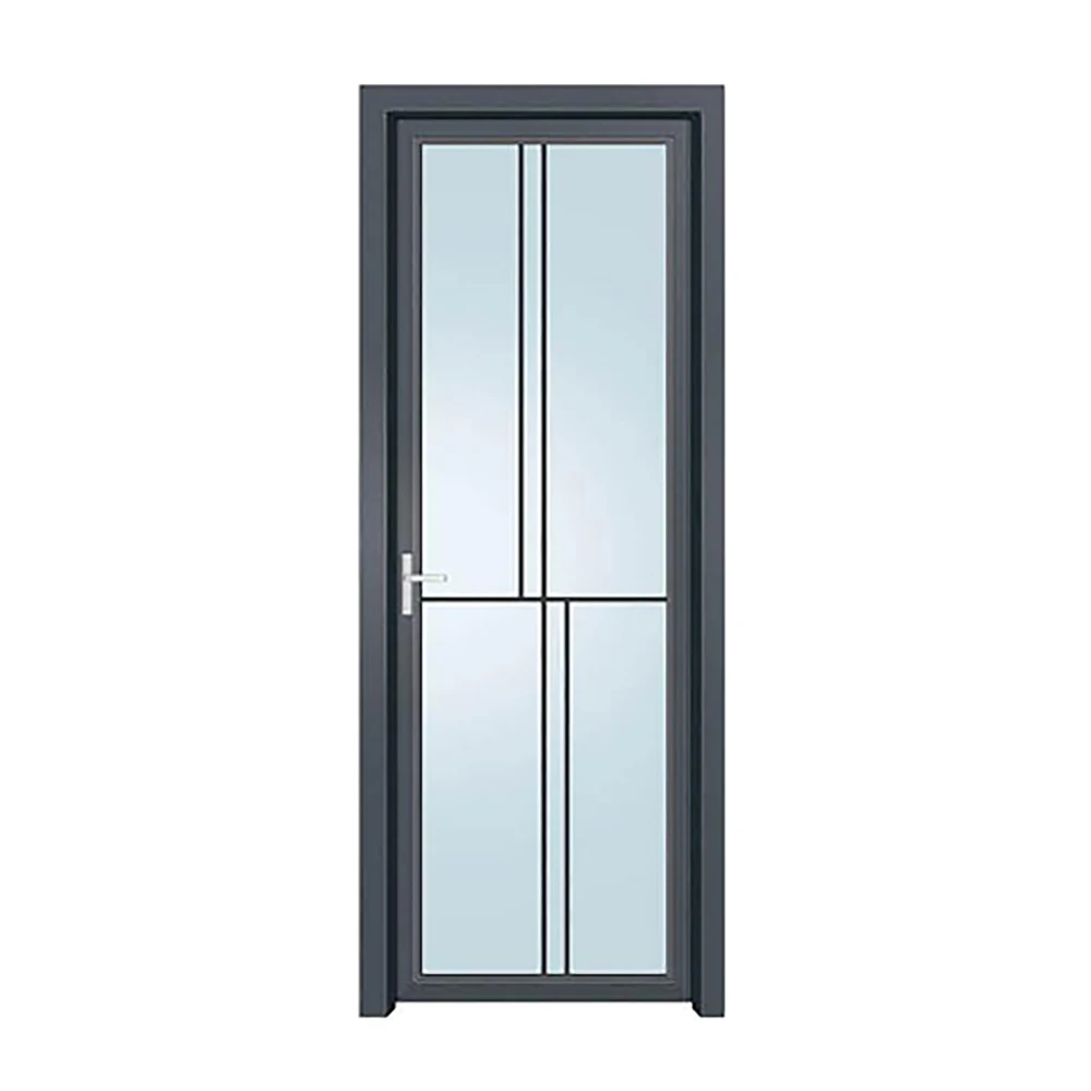 Toilet Door Design Aluminium Bathroom Door 2023 New Arrival Aluminum for Sale Customized Glass Door
