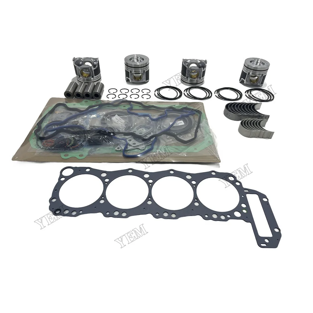 J05C Overhaul Rebuild Kit Piston Ring Gasket Set Bearing for Hino J05CT Engine