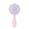 Pink flower cushion comb