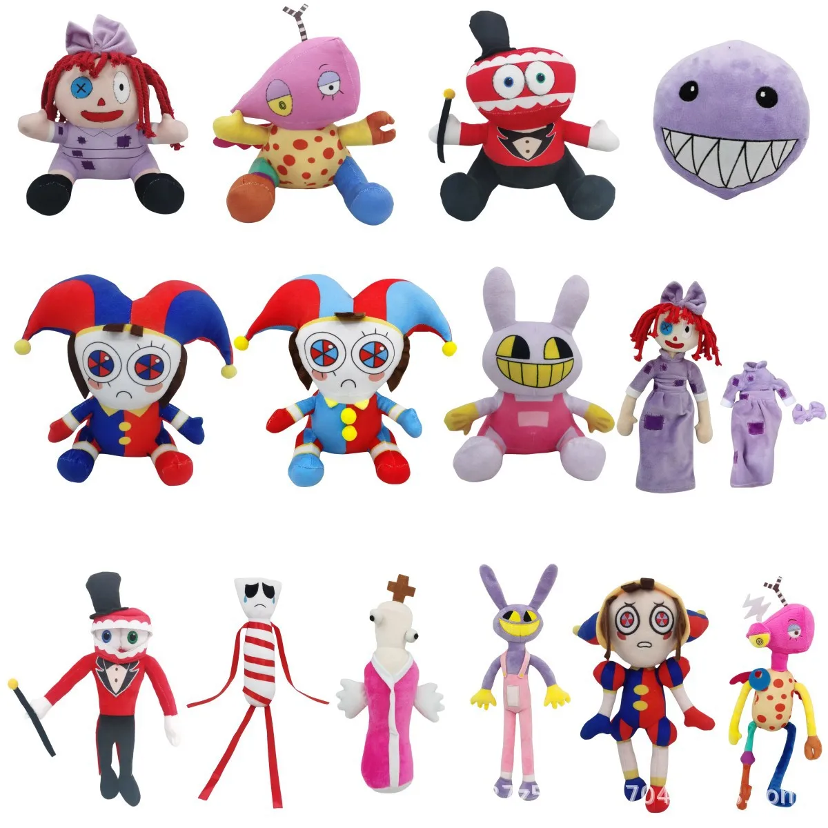 The Amazing Digital Circus New Design Cartoon Anime Pomni and Jax Stuffed Plush Toy Digital Circus for Kids Toys