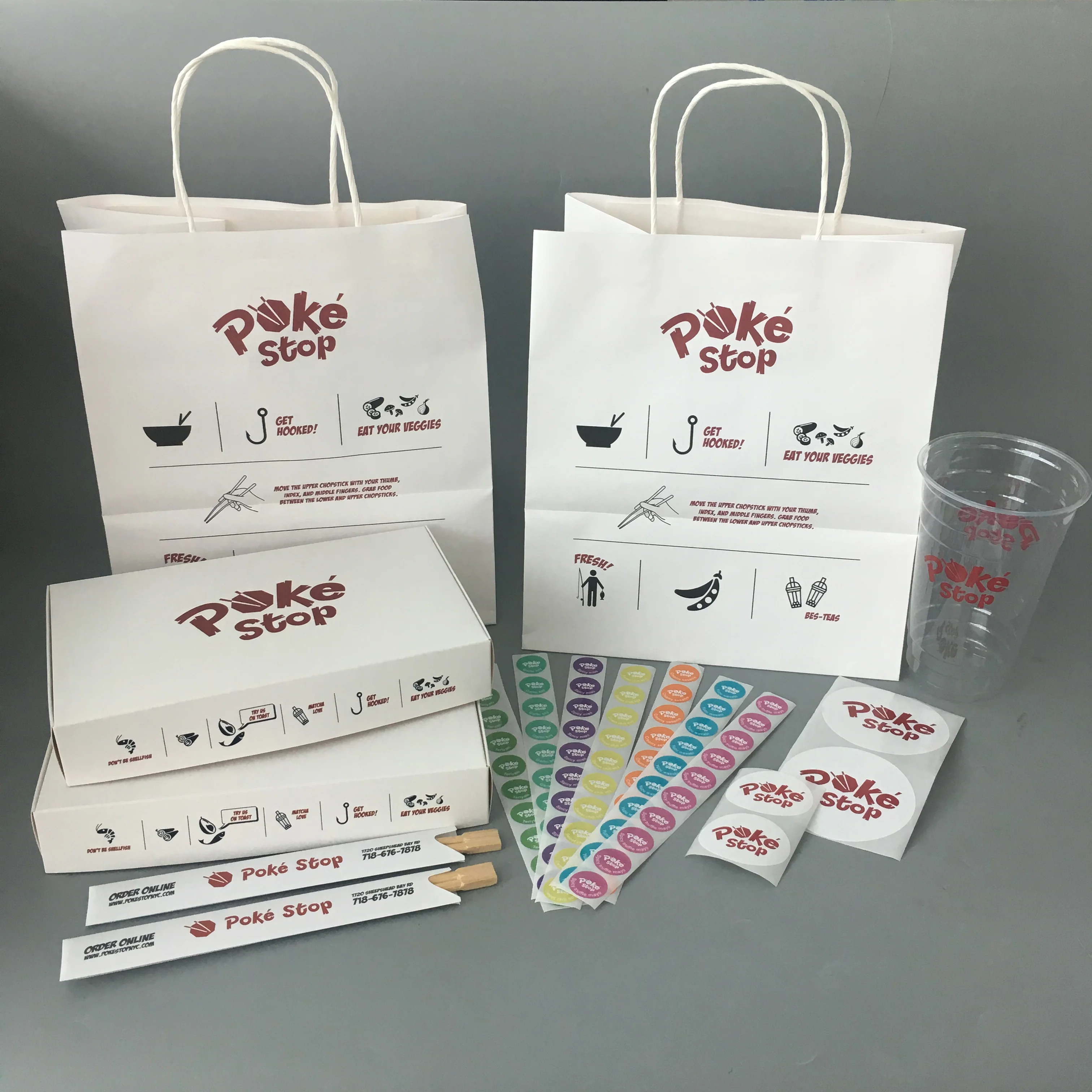 Custom Logo Printed Disposable Eco-Friendly Kraft Paper Bags