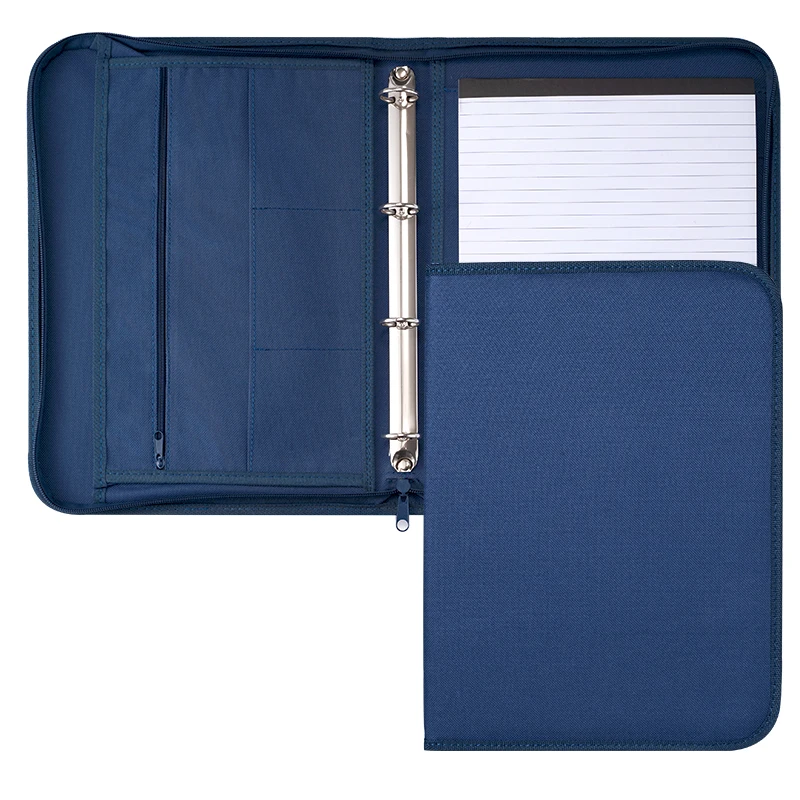 A4 Custom Document Map,Canvas Padfolio Oxford Fabric Zipper Folder