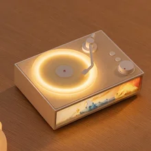 Retro CD Warm Light Atmosphere Bedside Lamp Rosemary Series Aromatic Bluetooth Speaker