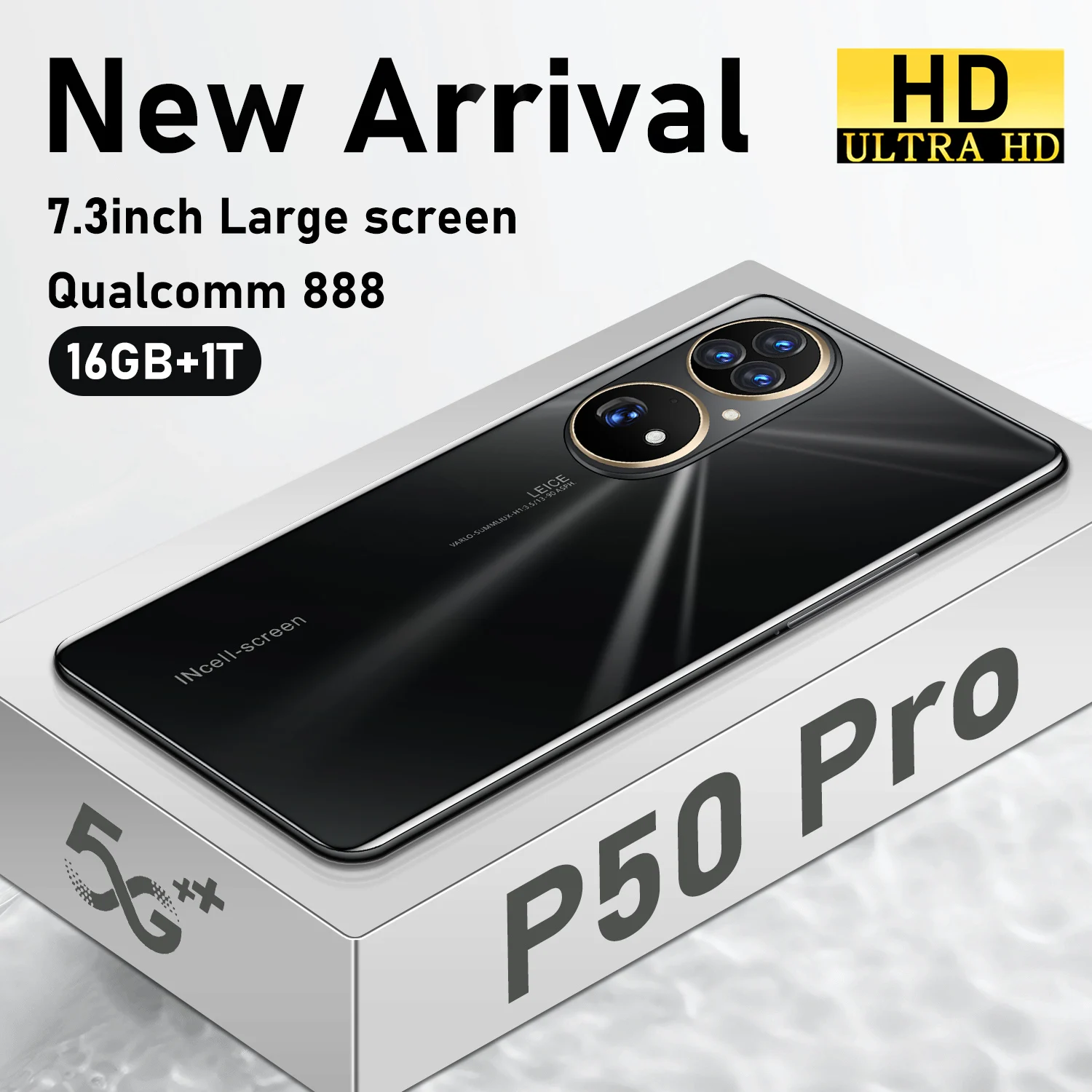 USA UK Hot sale P50 Pro 5g Smartphone 7.3 inch 6800mAh Android phone Mobile  Phones