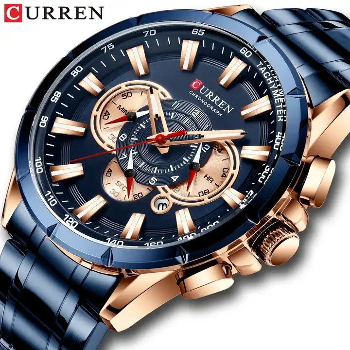 CURREN 8363 Man Wristwatch - Luxury Waterproof Chronograph