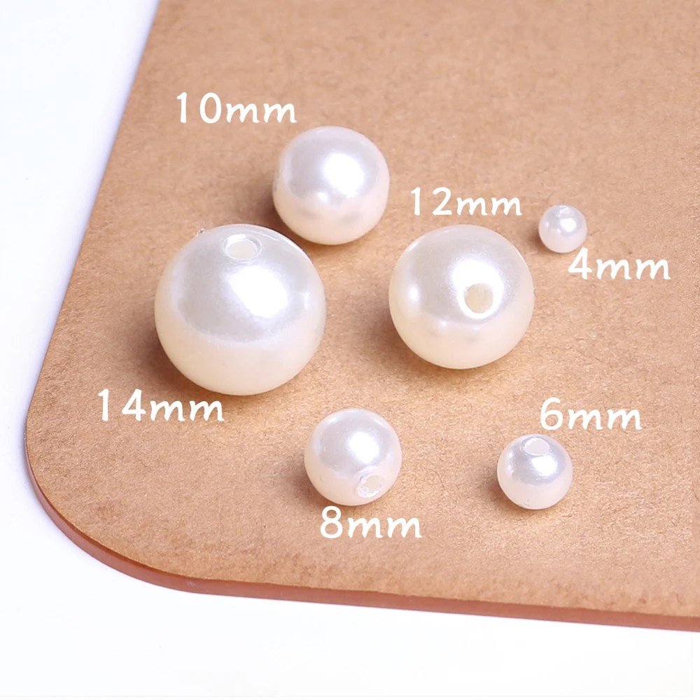 14 STYLE Plastic Round Drop Pearl Beads 7g Jewellery Craft Christmas Etc BUY 1 2 