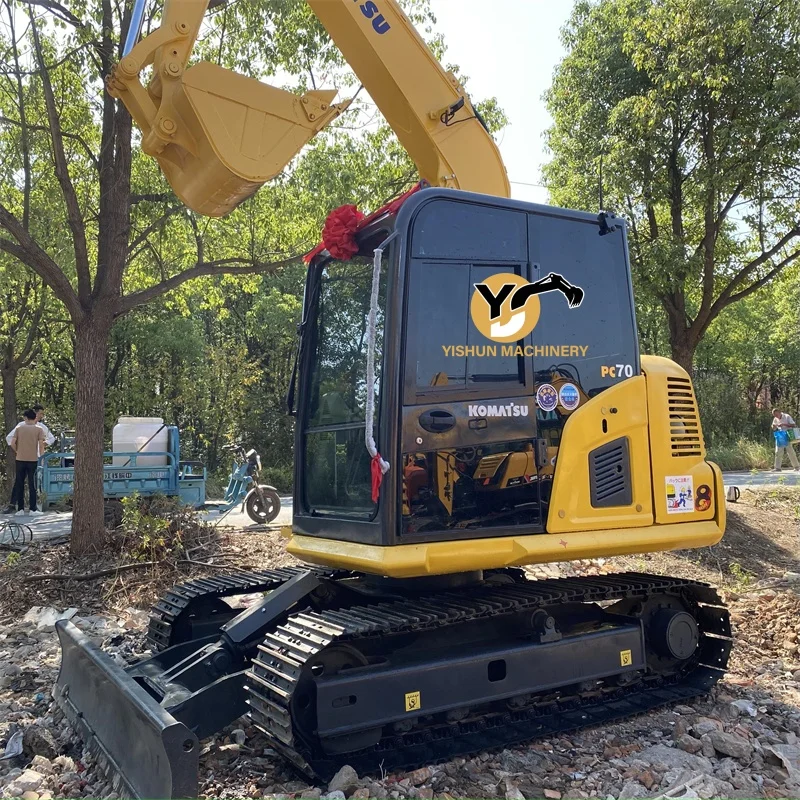Hot Sale Used Komatsu Excavator 7 Ton Second Hand Mini Excavator PC70 ...