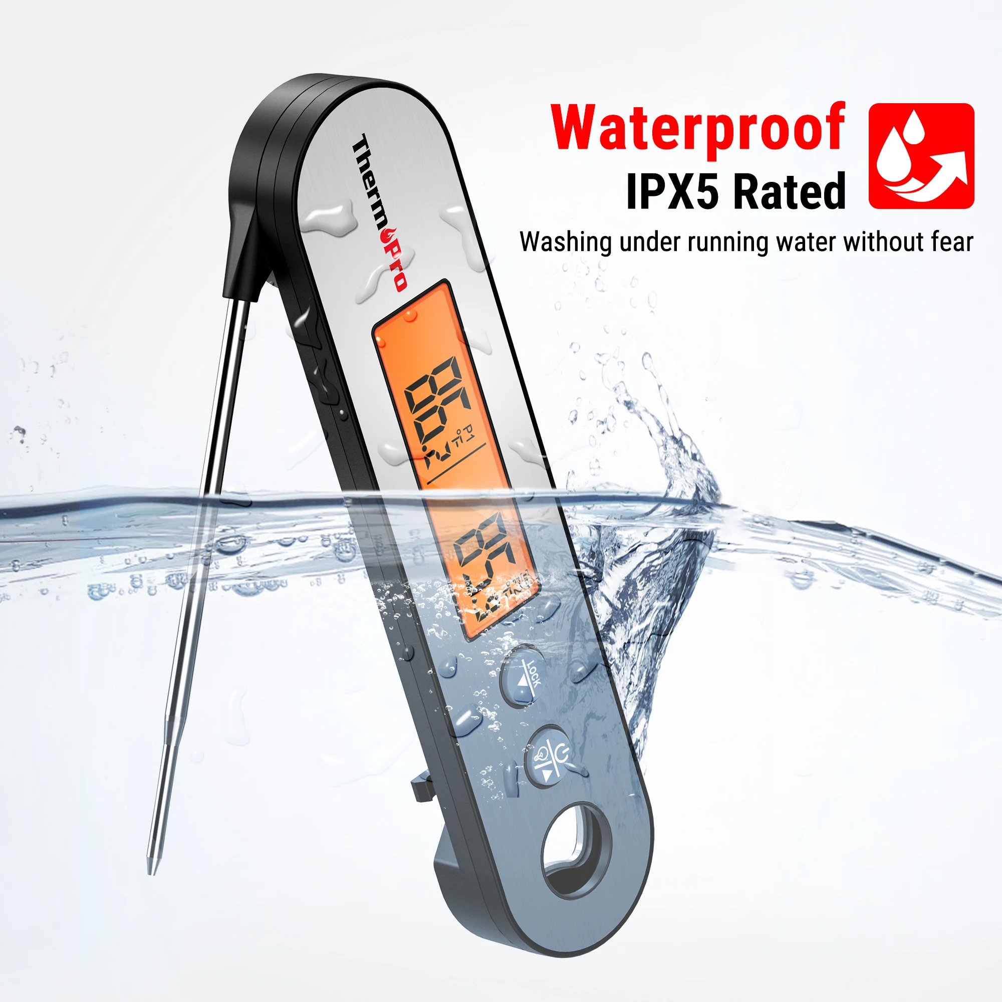 Electronic Digital With Waterproof Probe Thermometer Thermo