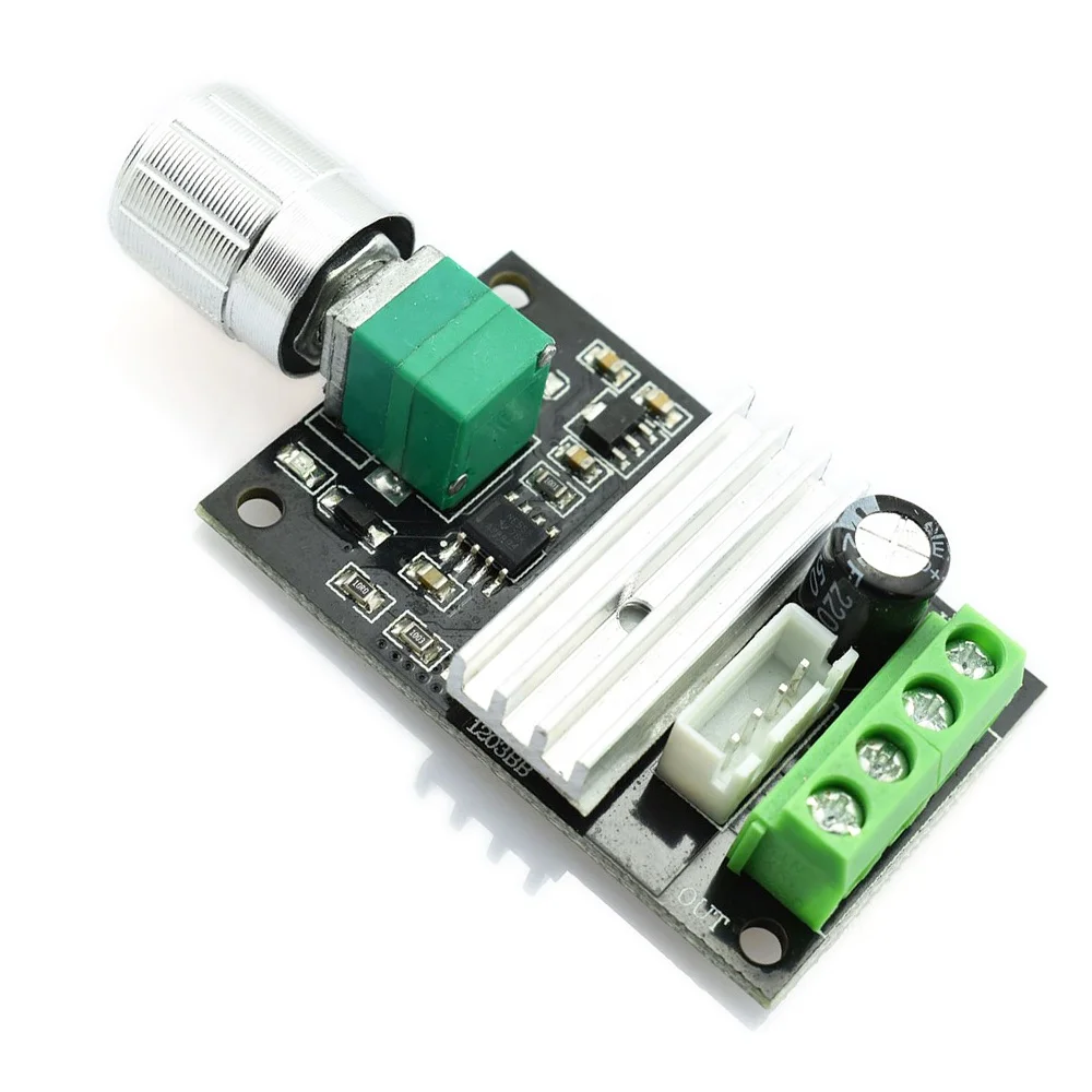 Regolatore Di Velocità Ventola DC12V PWM Con Manopola - Per 2/3/4 Fili