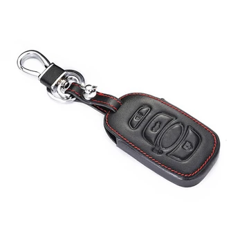 Leather Car Key Case For Subaru BRZ Forester Legacy Outback WRX WRX STI Impreza XV Crosstrek Smart Keyless Remote Cover Keys Bag