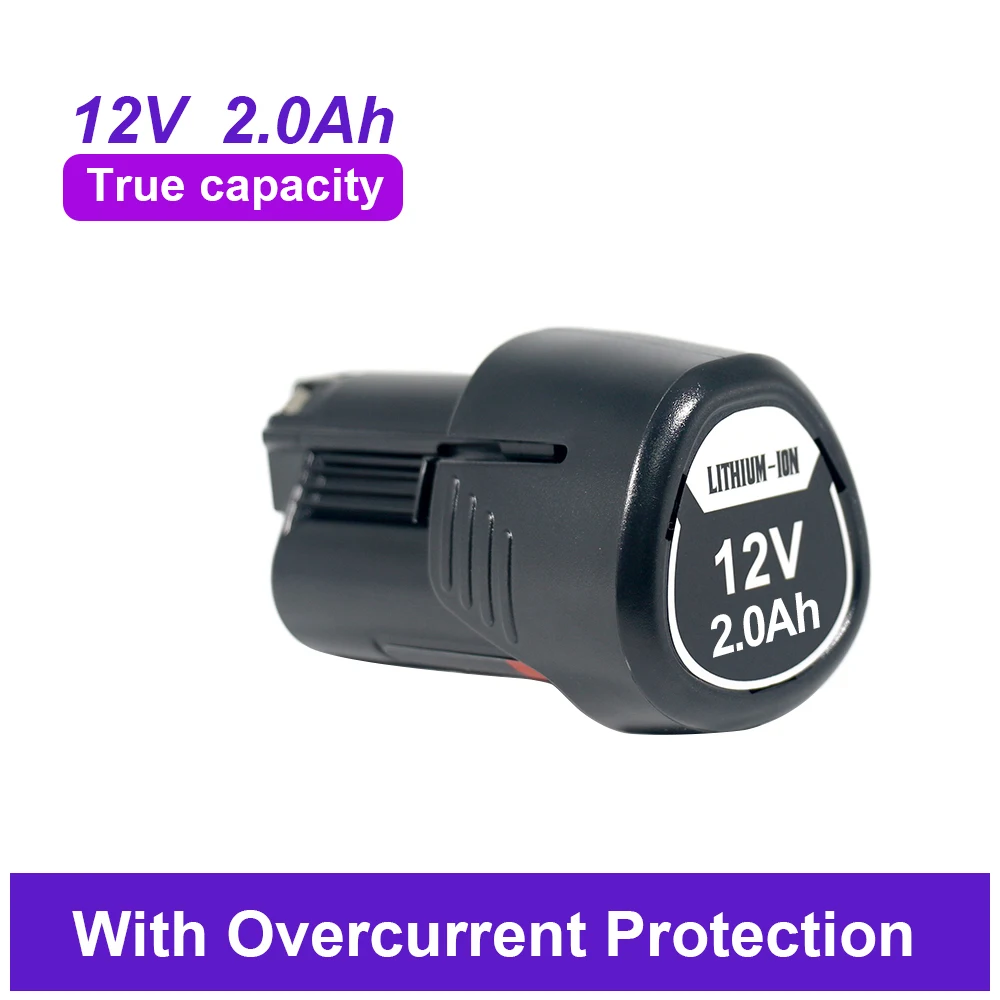 product 12v 2ah rechargeable home garden 12v battery replacement for bosch bat045 bat043 bat120 bat046 bat139 bat049-2