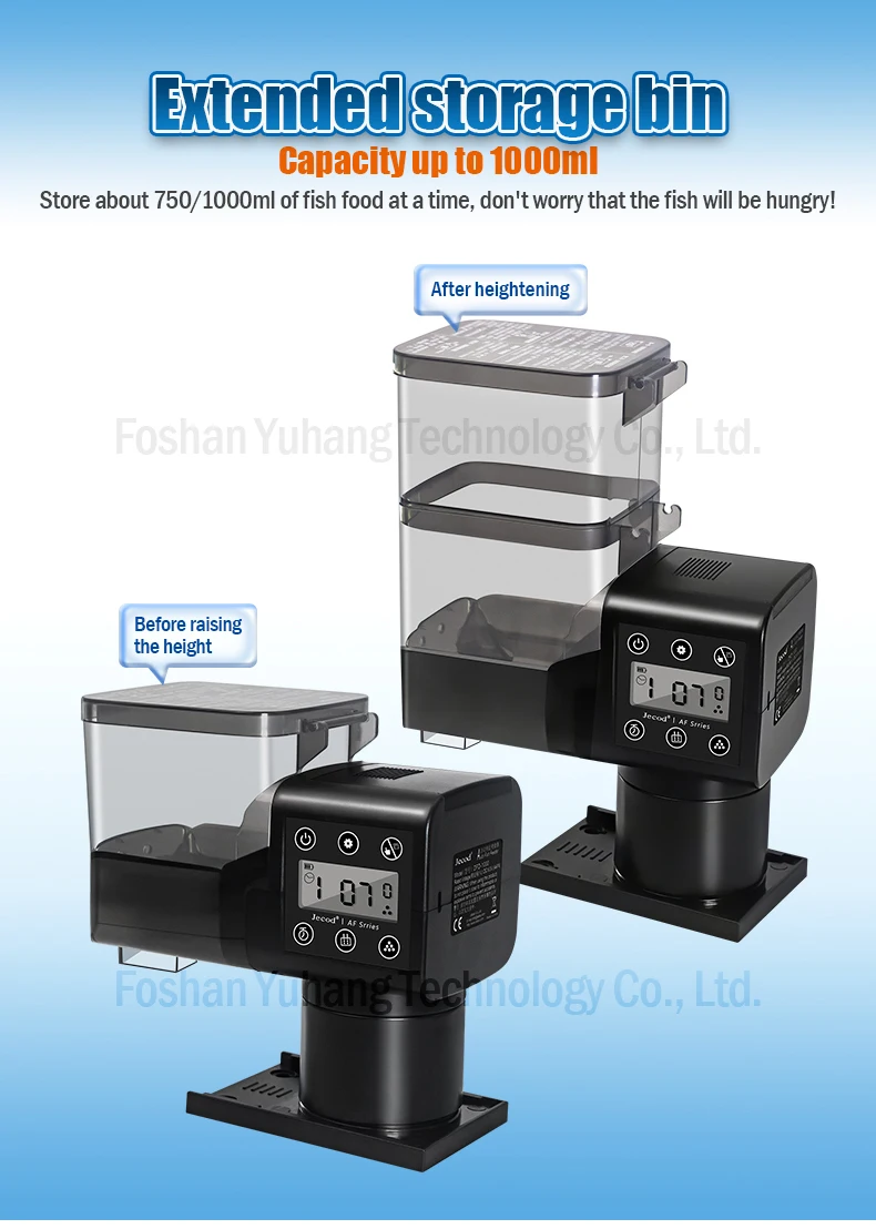 Jebao&Jecod DFD Series 1000ml Eco-friendly Plastic Square Aquarium Automatic Bluetooth Smart IC Control Fish Living Room Box product detail 6