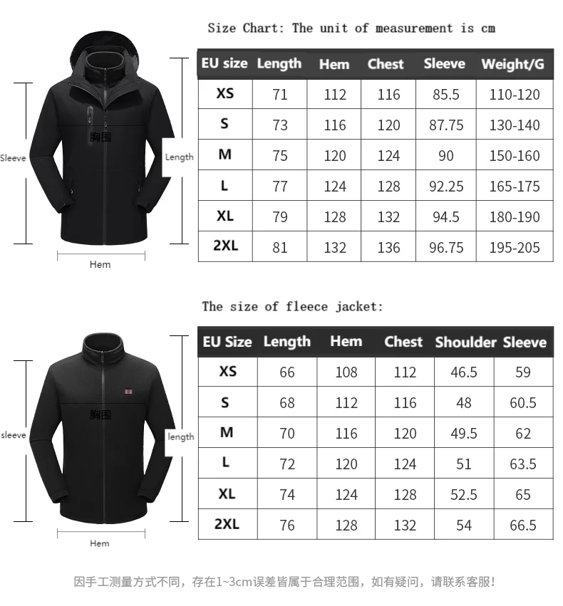 Custom 15 Zones Usb Electric Fleece Winter Jacket Mans Self Heating ...