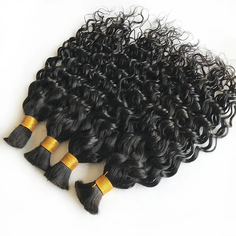 Capelli umani sfusi per intrecciare 100 g non trattati brasiliani Remy Hauman capelli sfusi senza trama colore naturale_voghion.com