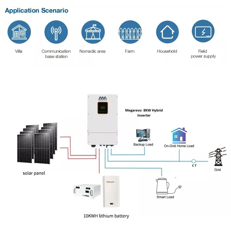 Megarevo American Ess Split Phase 8kw 10kw R8klna R10klna Inversor Solar Hibrido Solar Hybrid 4814