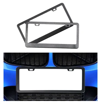 Black Top Quality License Plate Frame Suitable For Usa Standard Car License Frame Plate Holder Custom