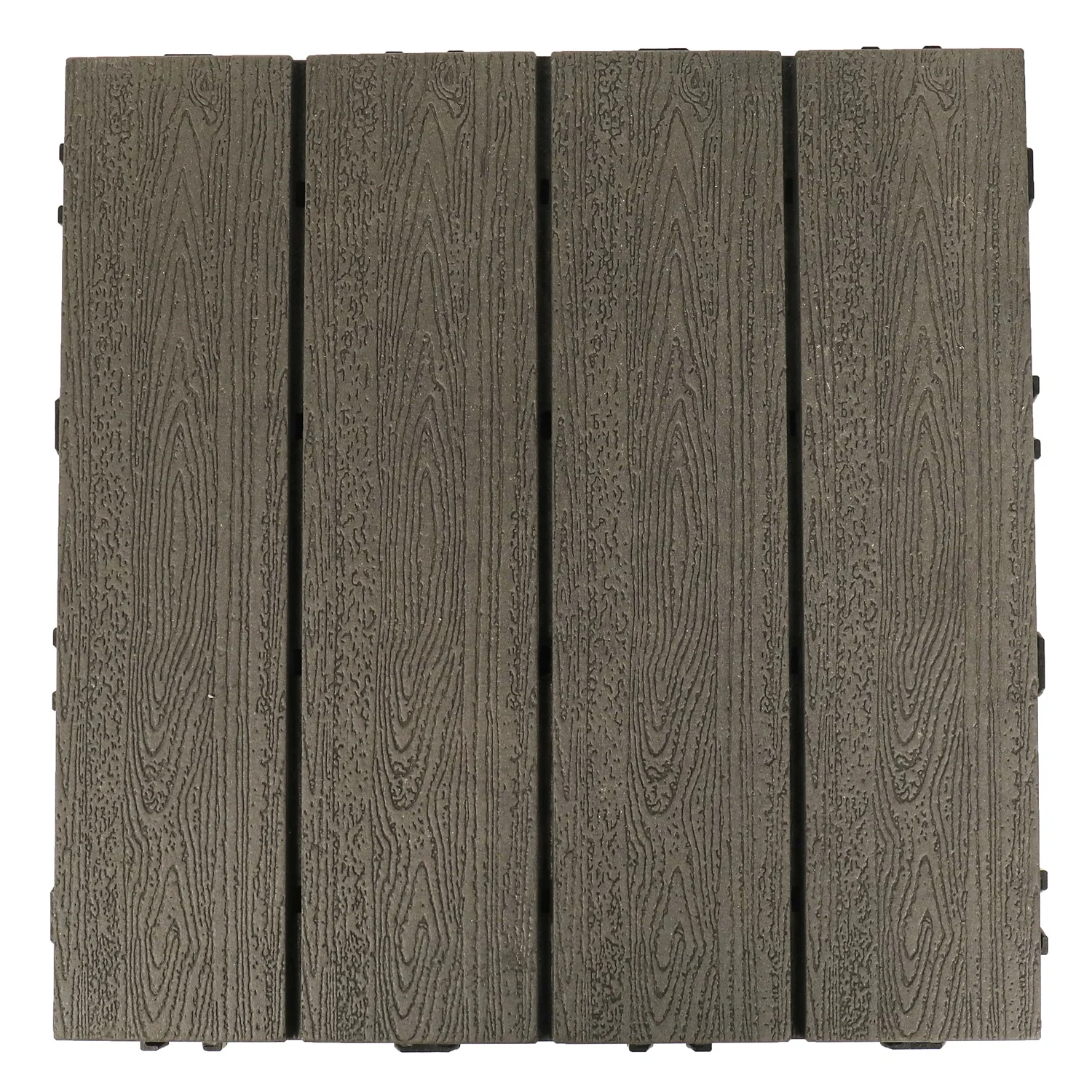 300x300x25 Mm WPC DIY Interlocking Modular Deck Tiles XF-N008E