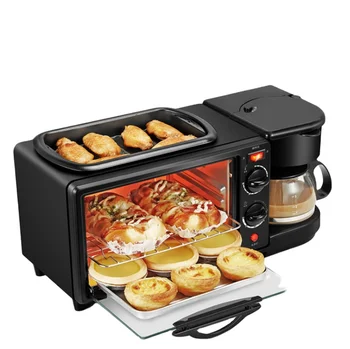 2023 new hot sell 3 in 1 breakfast station microwave 3 in 1 breakfast station oven coffee maker and hot