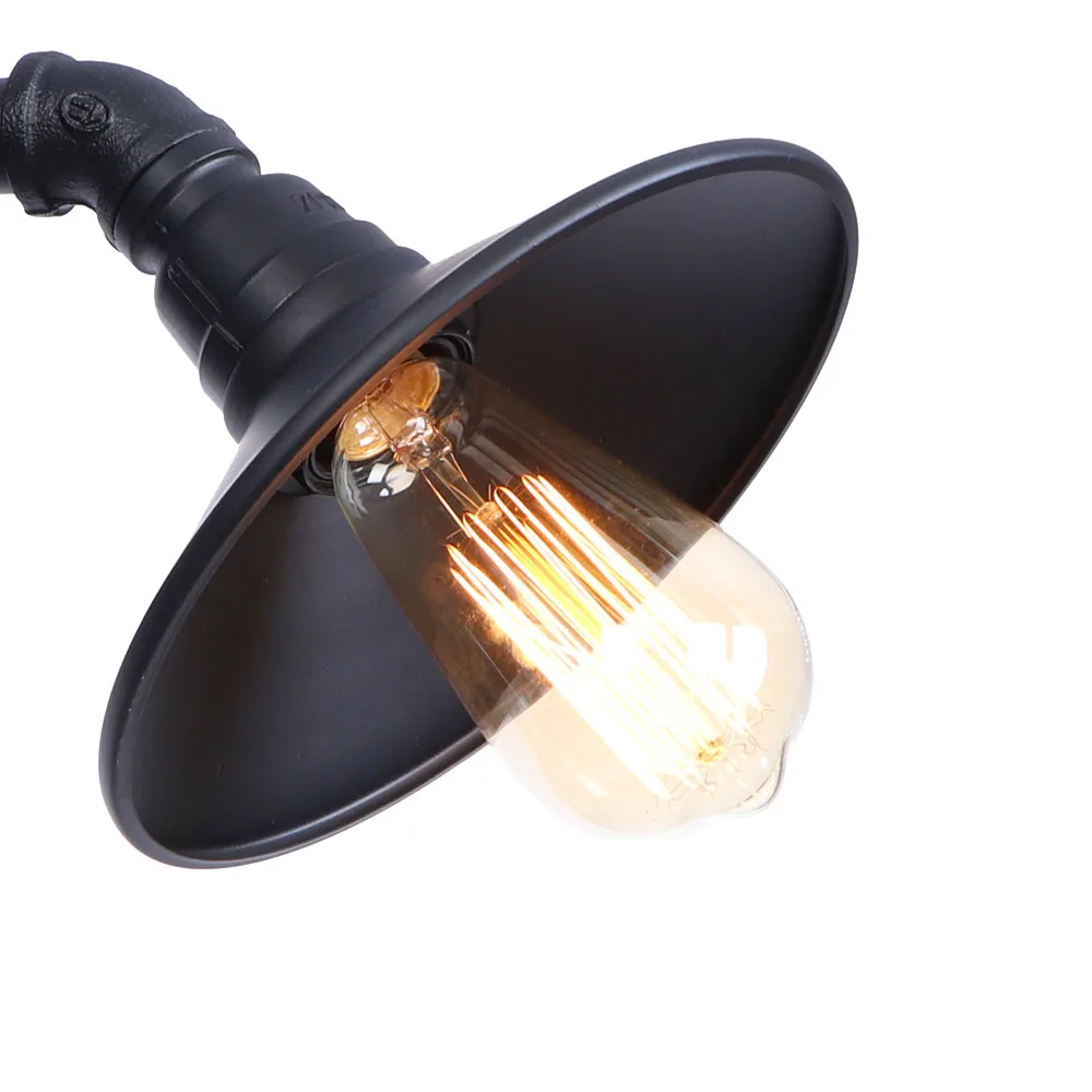 Moroccan industrial decorative vintage rustic metal water pipe wall mounted light