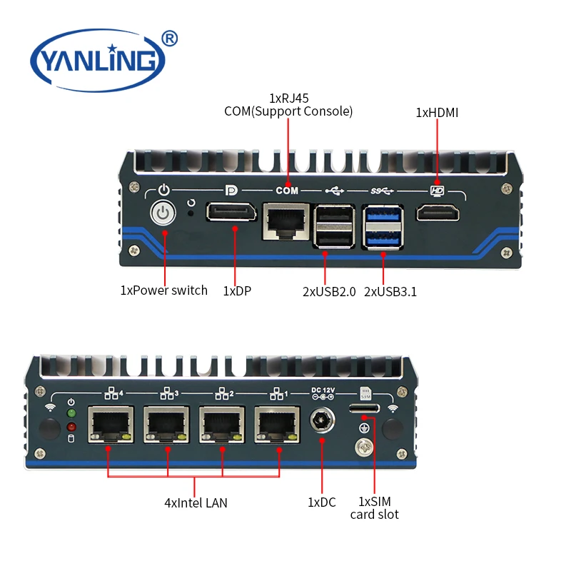 New Pfsense N100 Micro Firewall Appliance Fanless 4-Core 2.5G LAN