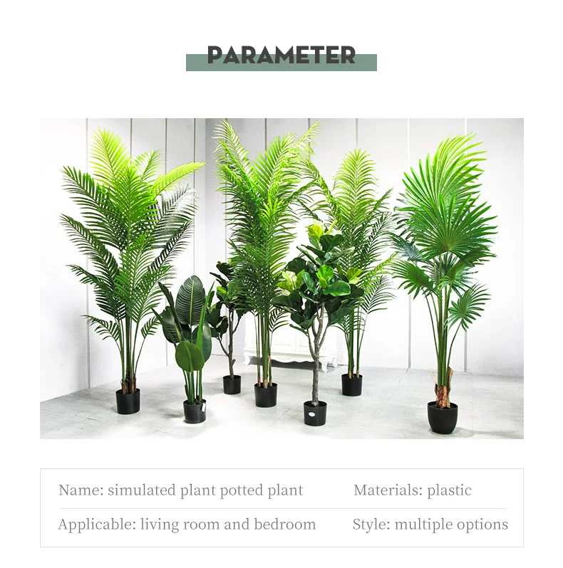 Wholesale Artificial Areca Palm Tree Plants Garden Decorative Plants