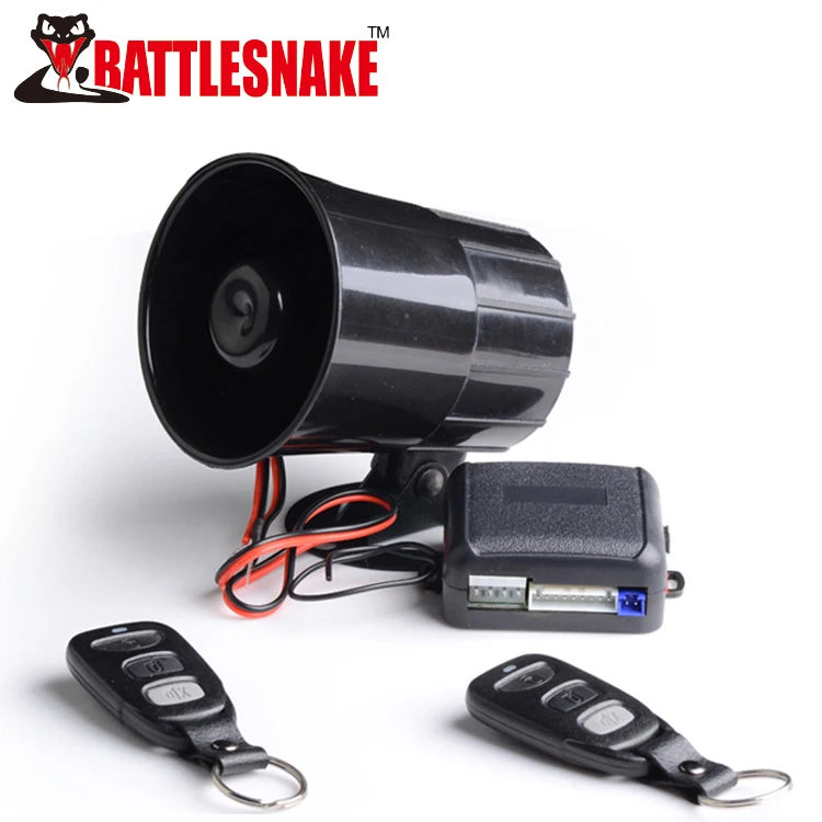 Auto Electrical Remote Control Car Alarm System DC 12V Universal High Quality Car Alarm PLC One Way Car Alarm