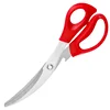 Ciseaux de barbecue rouges coudés de 2,5 mm