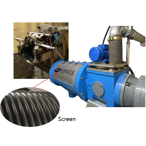 Agricultural Cow Dung Dewatering Separator Machine Animal Manure Dehydrator