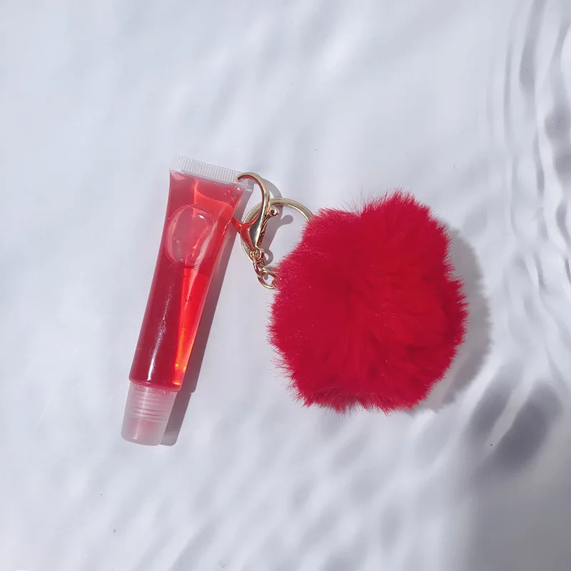 Puff Ball, Mango Lip Gloss Keychain