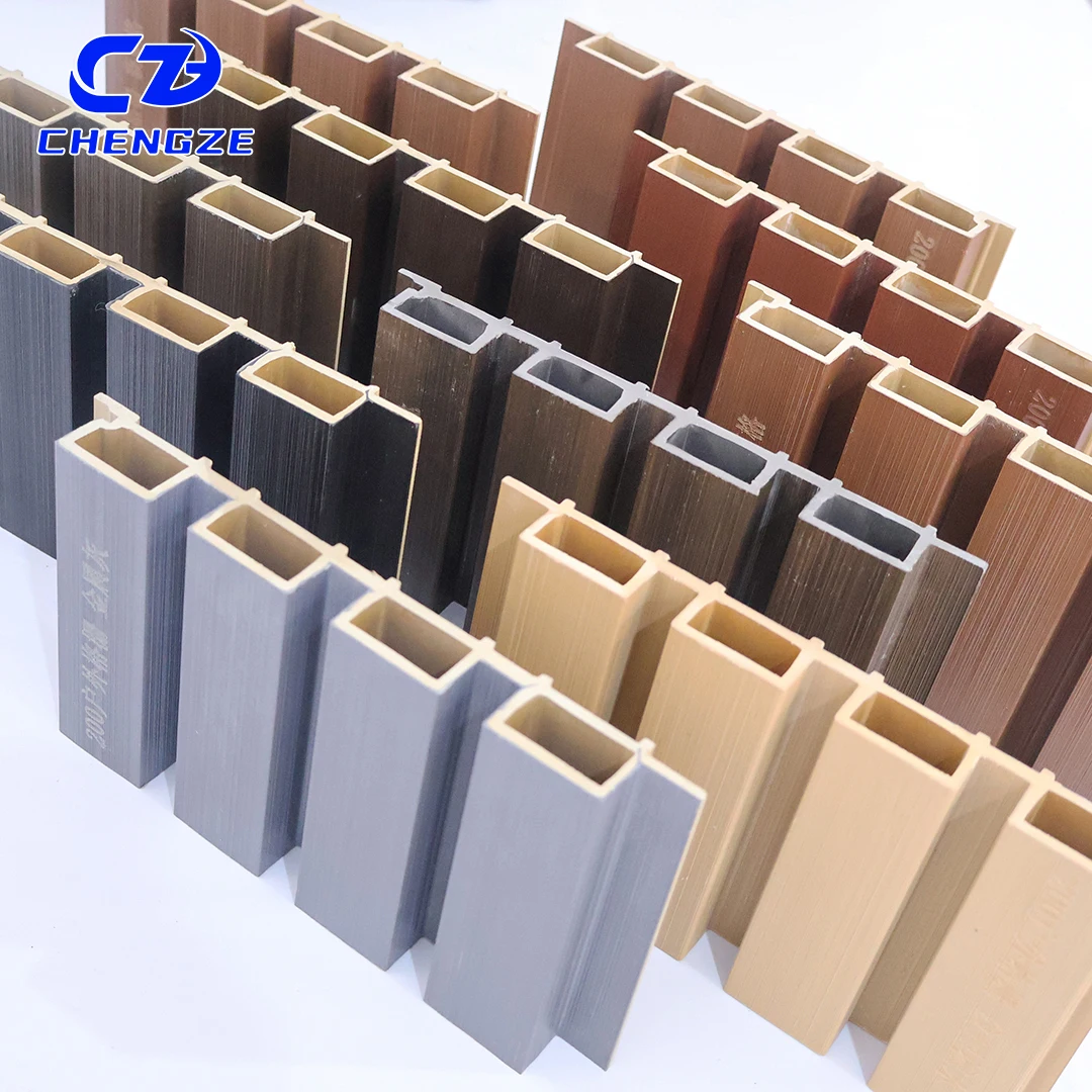 Exterior 3D Wood Fluted Panel WPC Cladding Boards Great Wall Panels