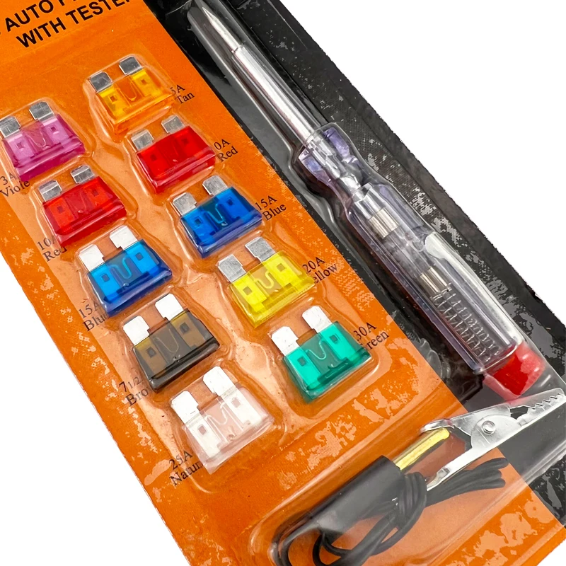 10pcs Auto Car Fuse Set With Tester Hardware Tools Buy Car Fuse,Auto