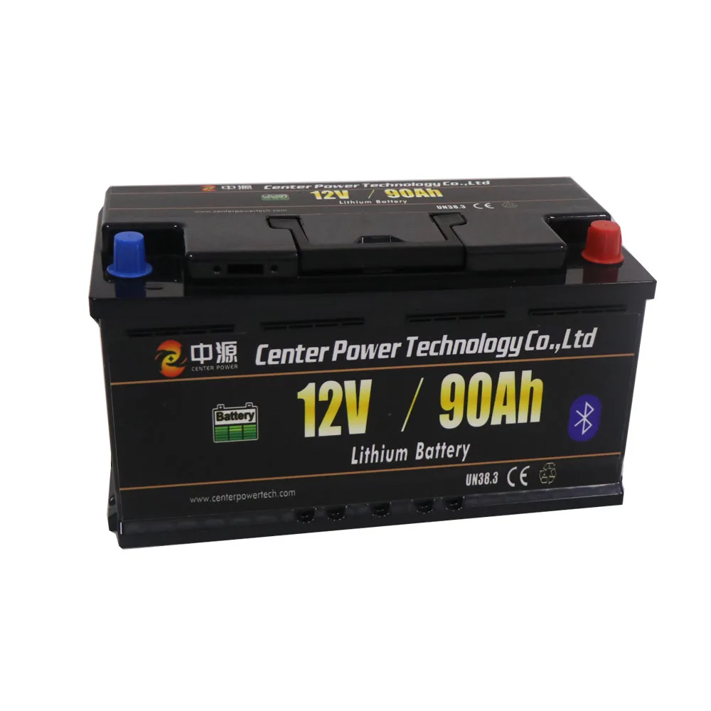 
 Центр мощность высокое качество литиевая батарея 12V 90Ah 100Ah 200Ah 300Ah LiFePO4 батарейный блок  