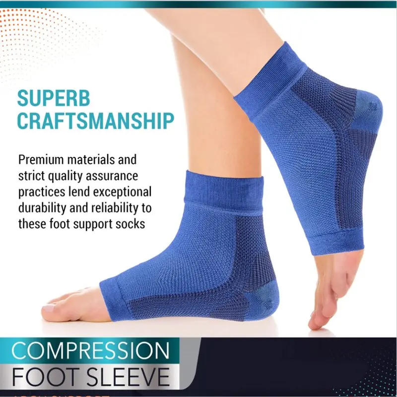Plantar Fasciitis Achilles Tendonitis Relief Ankle Sleeve Compression ...
