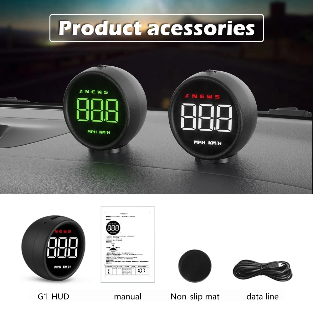 G1 GPS HUD Автомобильный дисплей компьютер цифровой автомобильный электронный спидометр умный гаджет аксессуары все для