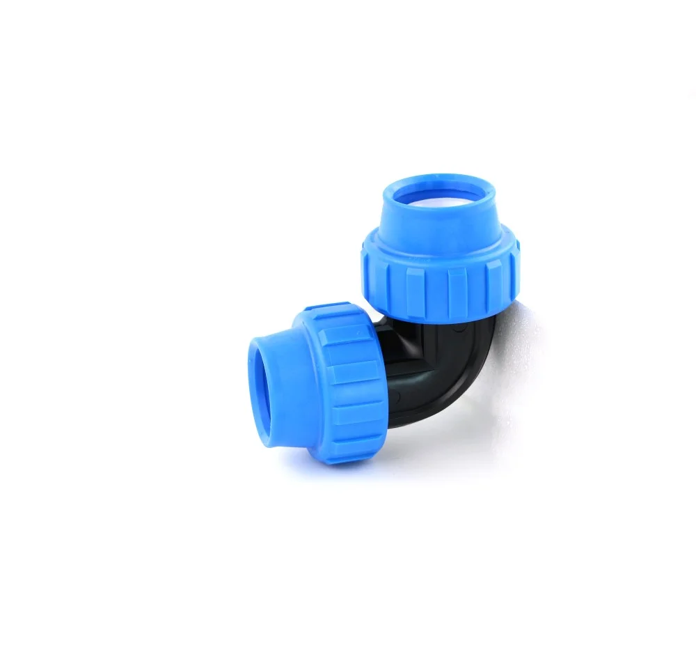 LDPE HDPE Pipe PN16 Compression Fittings Plastic Pipe Fittings