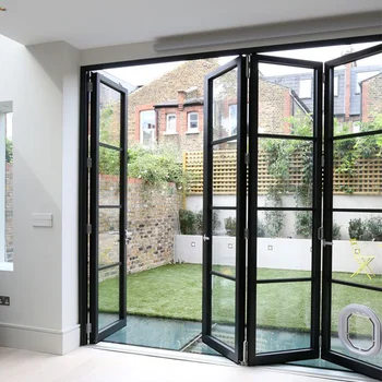 Heat Insulation With Germary Brand Lsma Handle Lock Folding Glass Doors ...