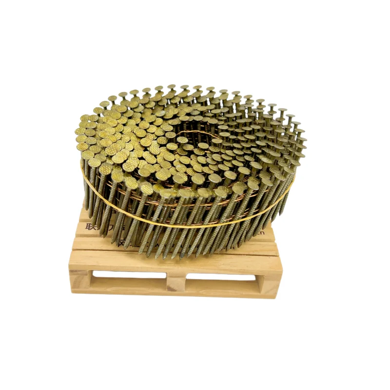 15 Degree Bulk Wooden Pallets Coil Nail 0.099"x2 1/4" For Coil Nailer