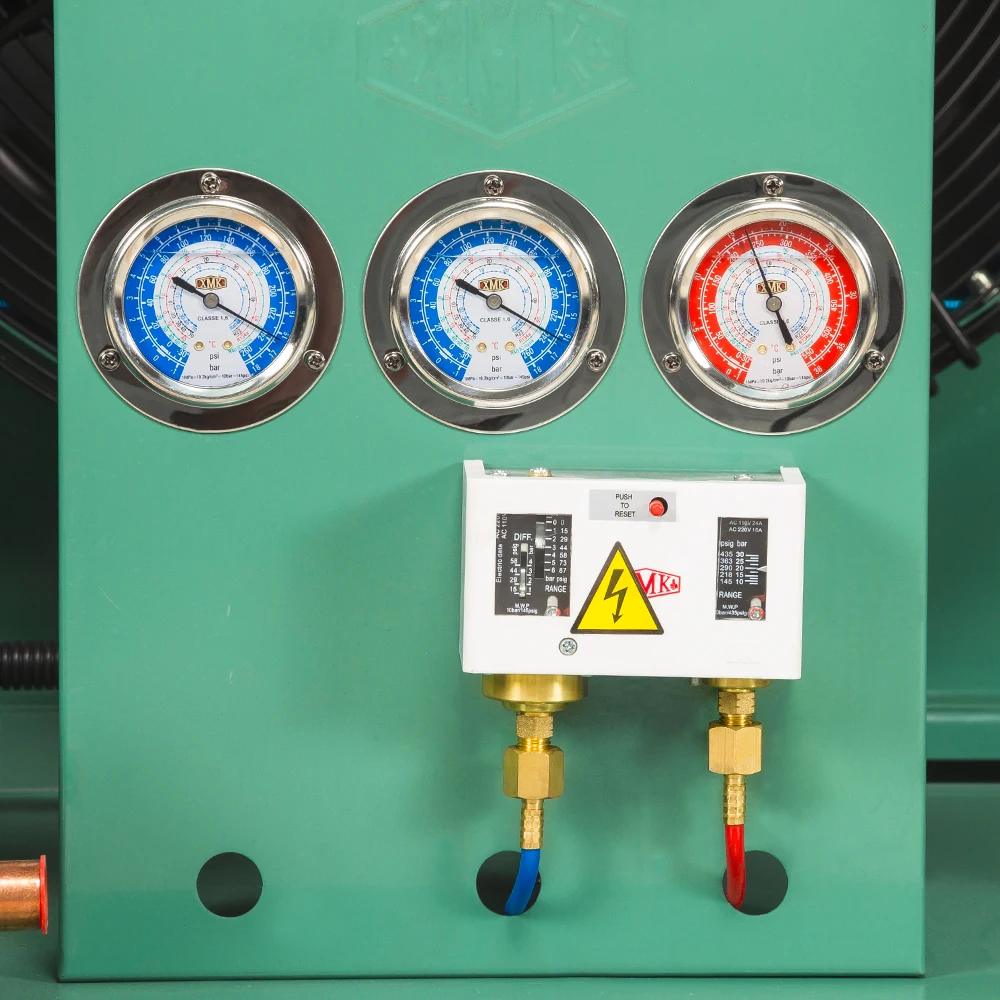 8HP XMK Blast Freezer Condenser Unit Quick Freezing Condensing Unit 2 Stages Compressor Condensing Unit for Poultry