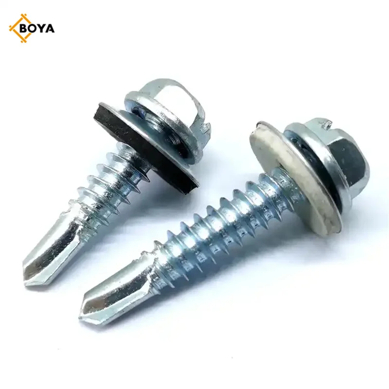 Tornillos Hex Head Self Drilling Screws With Neoprene Rubber Epdm