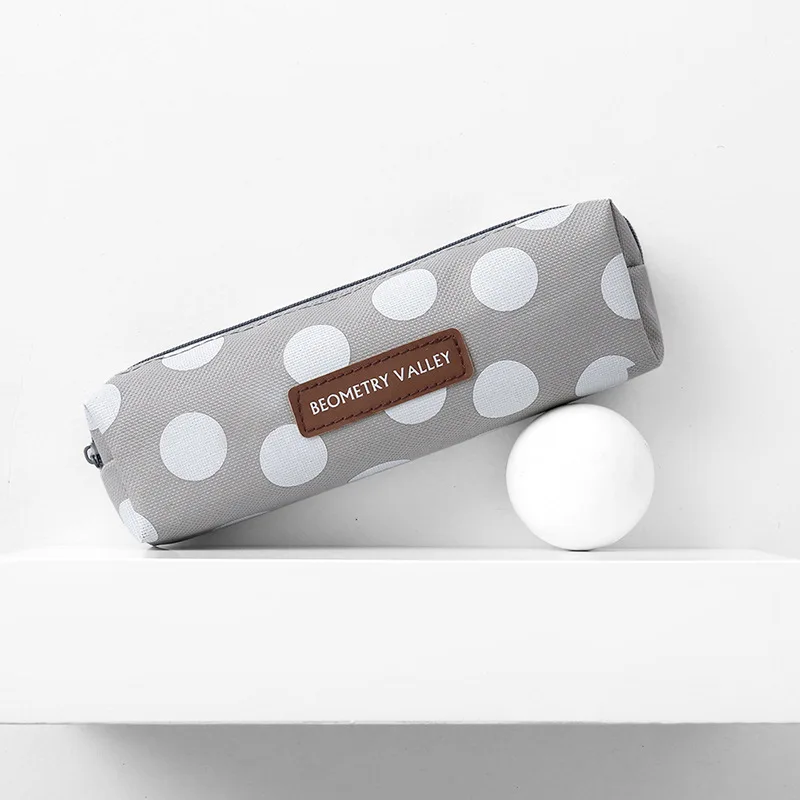 Пенал холщовый для девочек и мальчиков, Модный чехол для карандашей и ручек, школьные принадлежности, Канцтовары