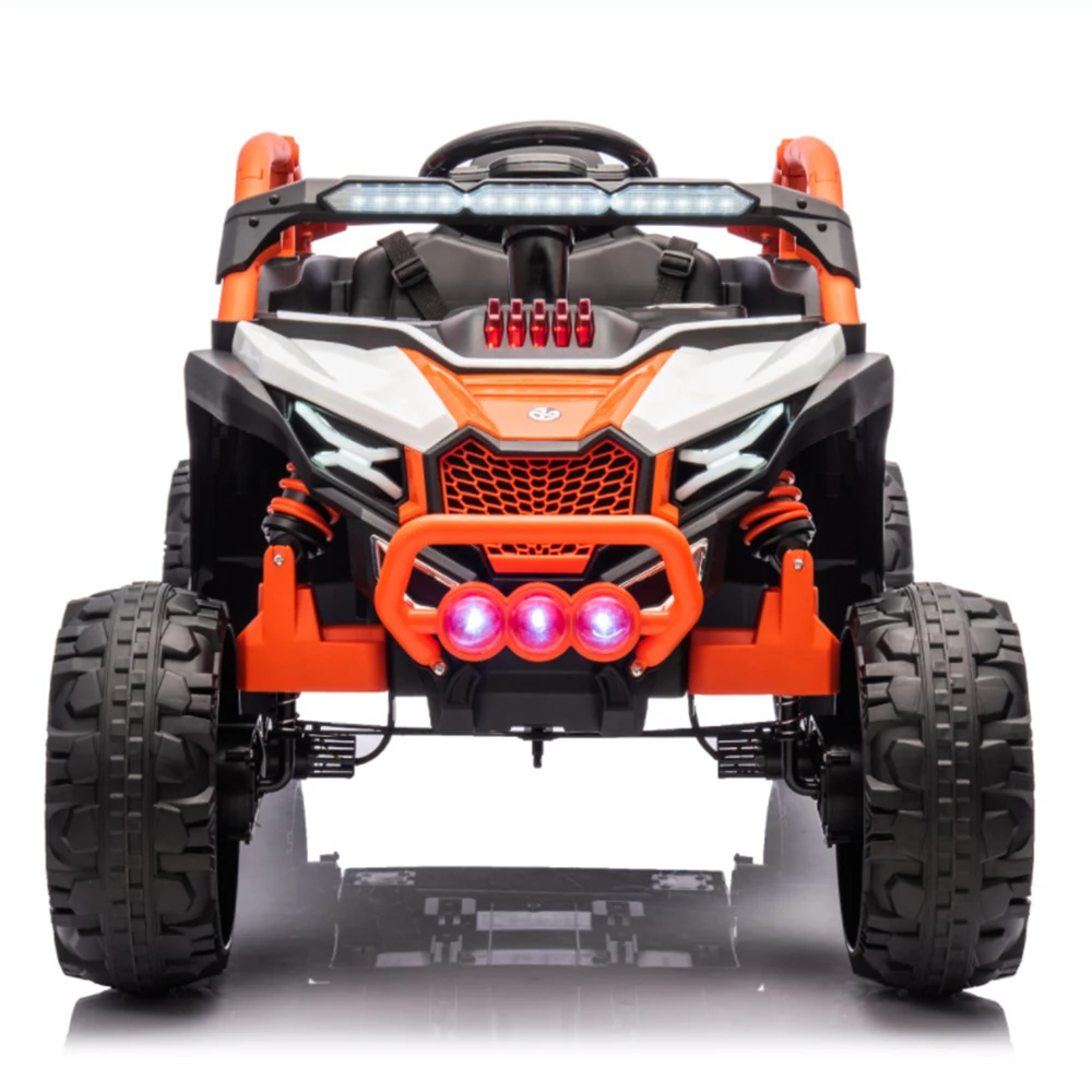 New Children's Electric Four-Wheel Off-Road Ride-On Double-Seater Remote-Controlled Toy Car for Kids