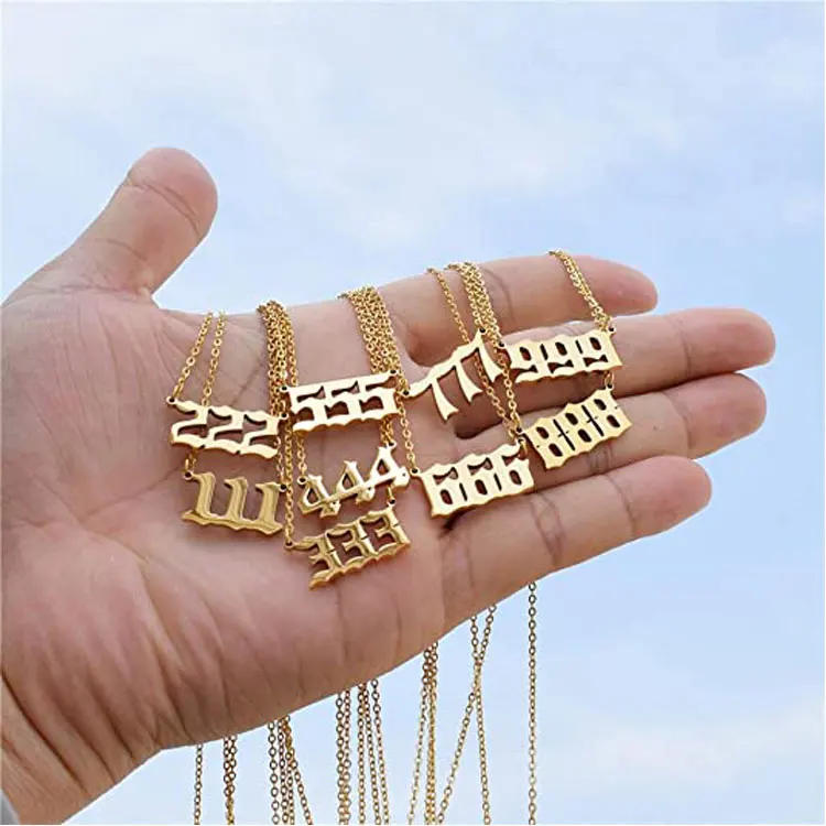 Amazon.com: YOUDRN Angel Number Necklaces Gold Butterfly Necklaces for  Women 111 222 333 444 555 666 777 888 999 Jewelry Lucky Number Birthday  Valentine's Day Graduation Gift (777-Gold) : Handmade Products