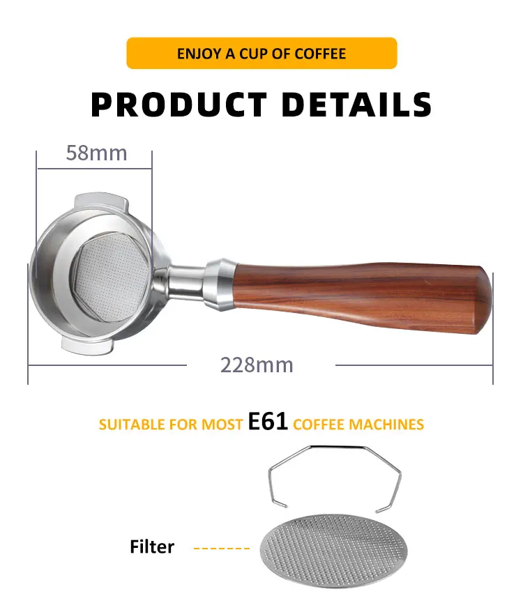 Coffee & Tea Tool Decent Espresso Tea Portafilter Stainless Steel