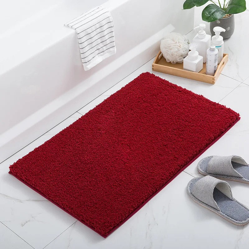 High Quality Machine Made 100% Polyester Modern Style Bath Mats Super Absorbent Bath Mat For Home Decor details