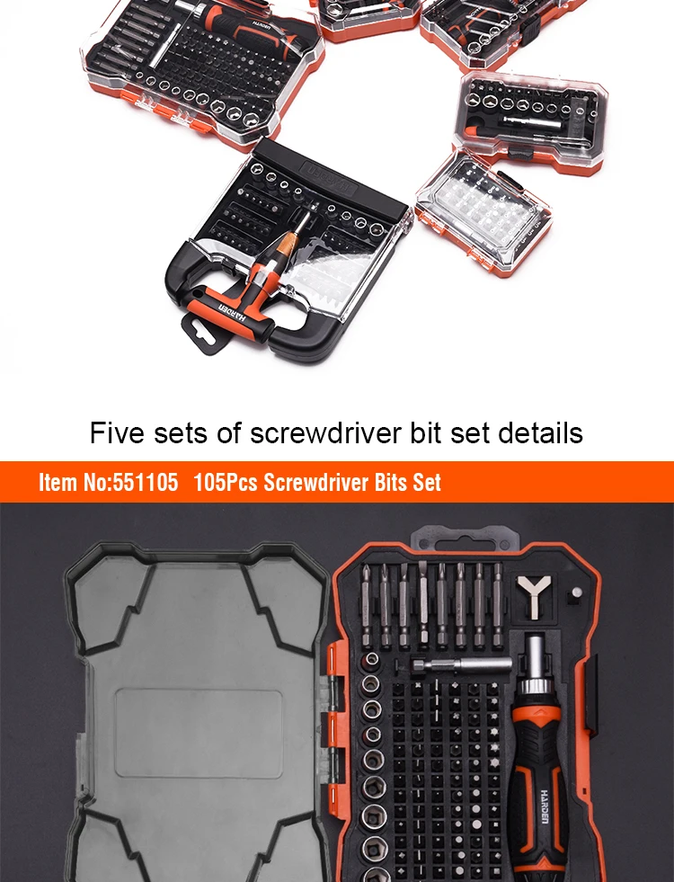 High Quality Precision Ratchet Screwdriver And Bits Set With Handle